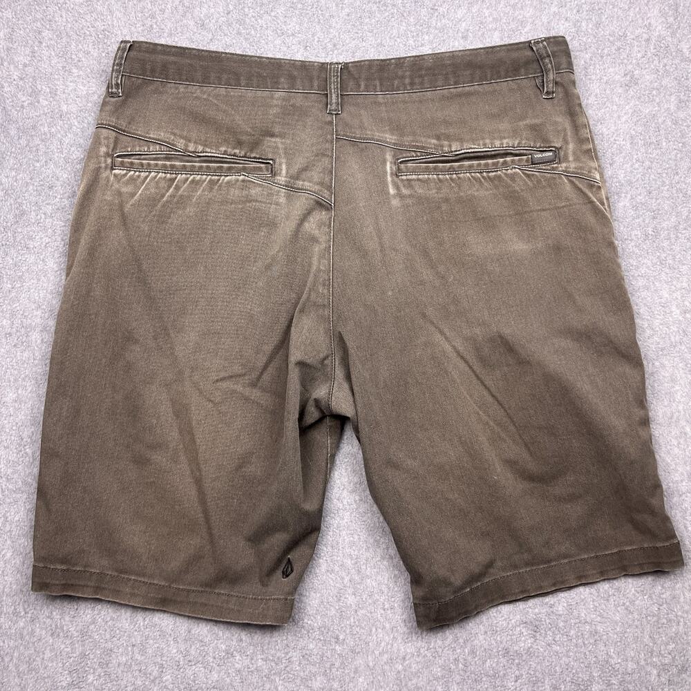 volcom corpo class chino shorts mens 36 gray flat front - Picture 6 of 13